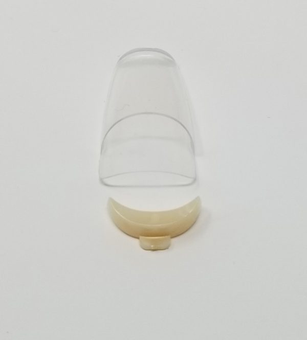 clear nail beige cork